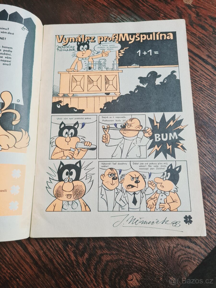 Čtyřlístek c.1 z roku 1969 PODEPSÁN NĚMEČEK - 9