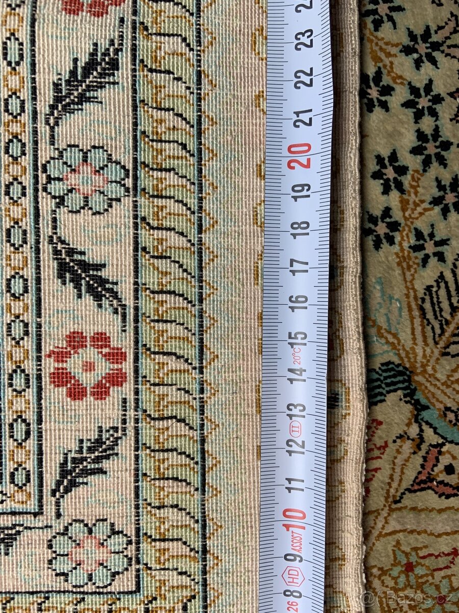 luxusní Perský koberec hedvabi na hedvábí HEREKE 150x78 - 9