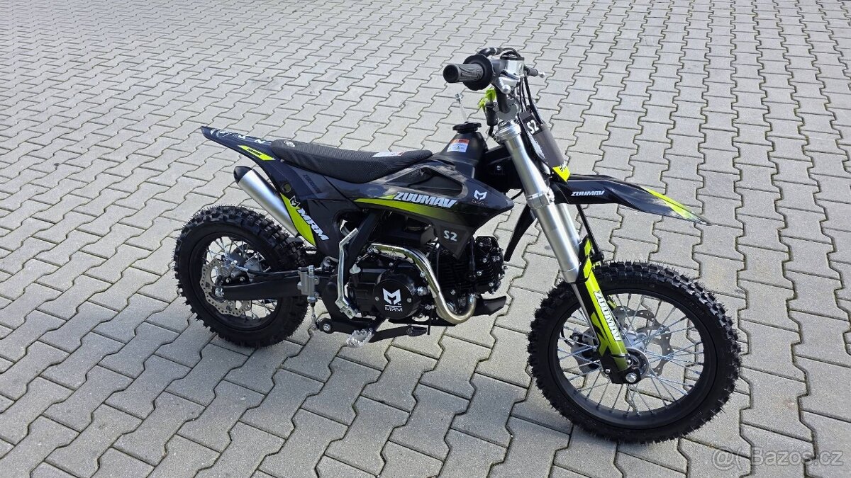 Pitbike Zuumav S2 125ccm 14/12 el starté. řazení bez spojky - 9