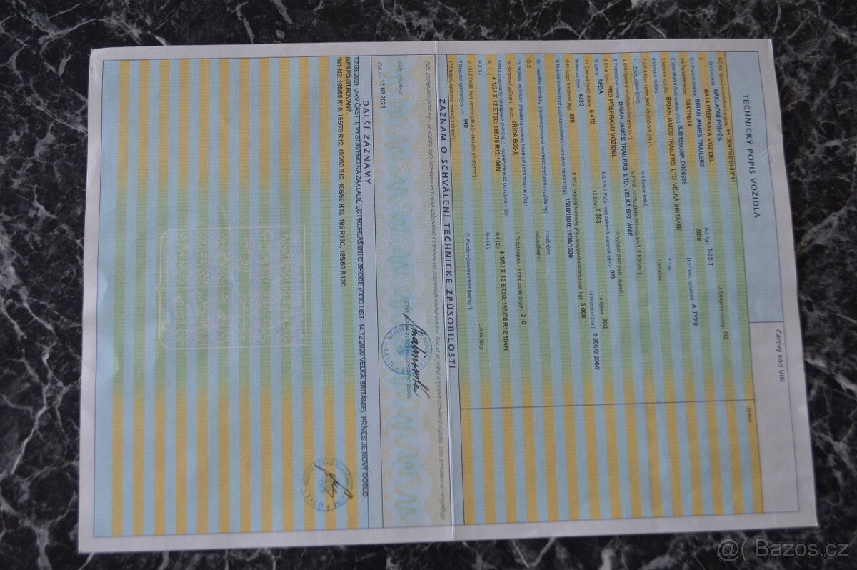 Autopřepravník, nákladní příves, vozík BRIAN JAMES 30XTFB14 - 9