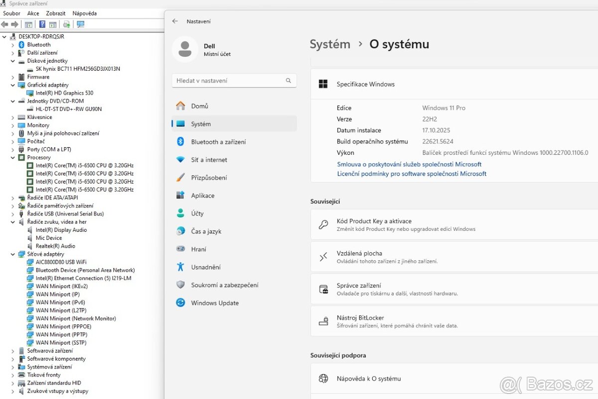 Dell Optiplex 7050 MT, i5-6500, RAM 16GB, Wifi, - rezervace - 9