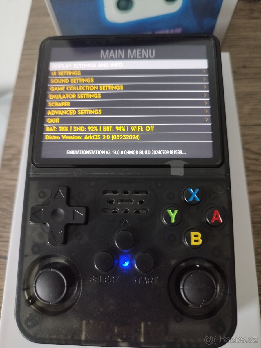 Handheld konzole R36S černá (verze ArkOS 2.0) +15000 her - 9