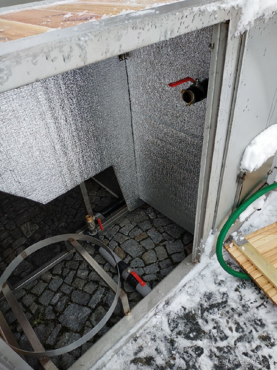 Koupací sud,vana.nerezový bazén - 9