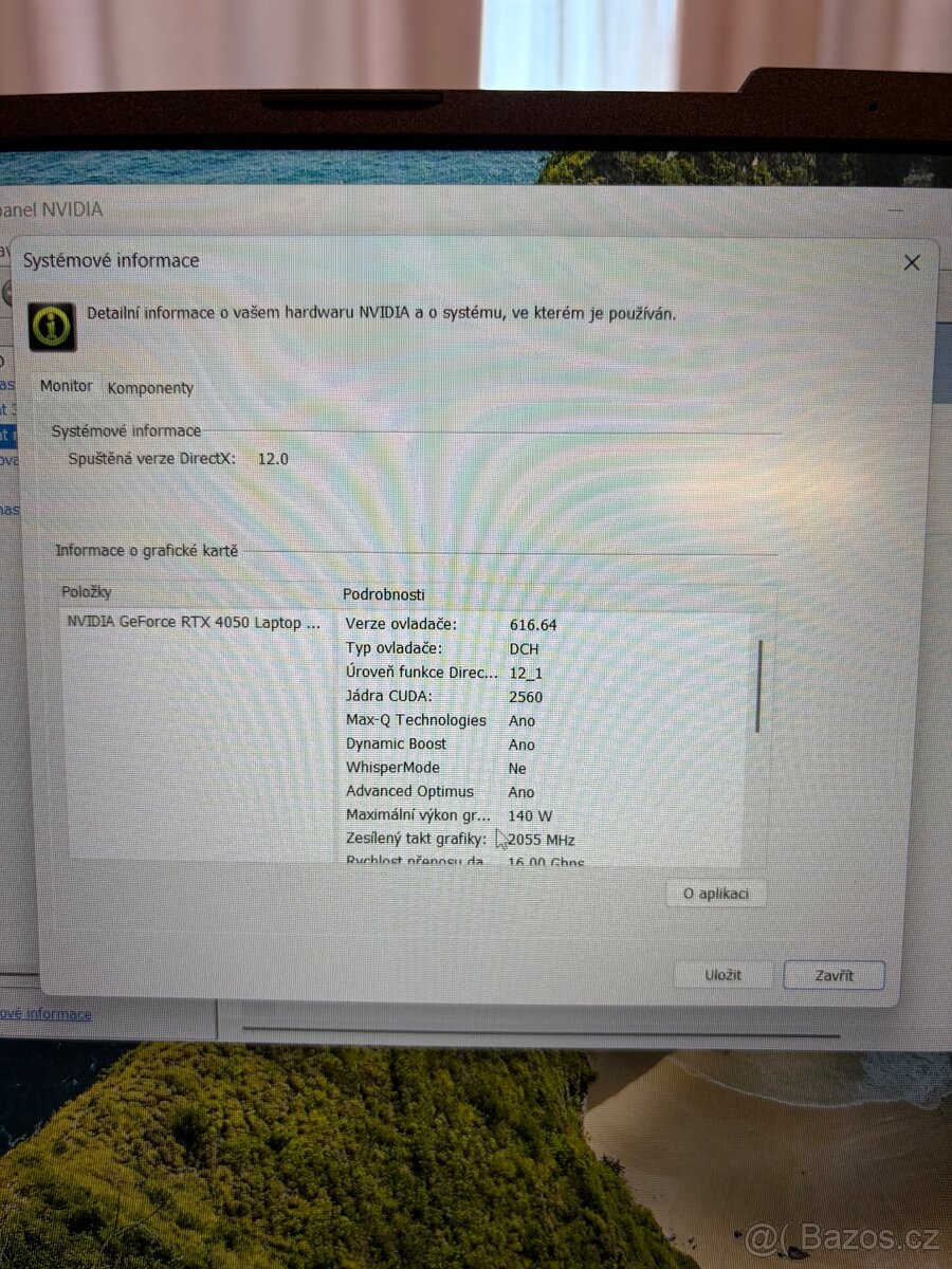 Herní notebook Asus TUF Gaming A16, ZÁRUKA - 9