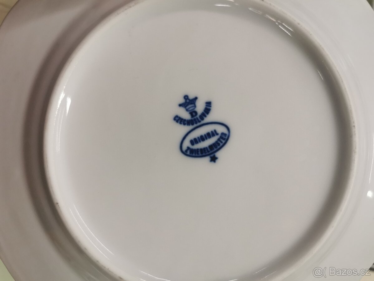 Cibulák Dubí. Máslenka, miska, talíře. - 9