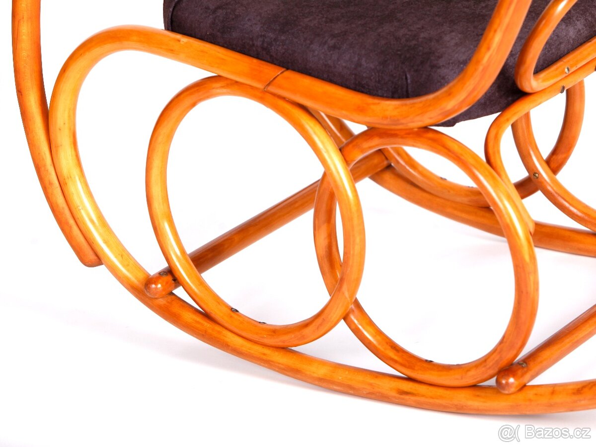 Houpací křeslo TON v krásném bytovém stavu. - 9