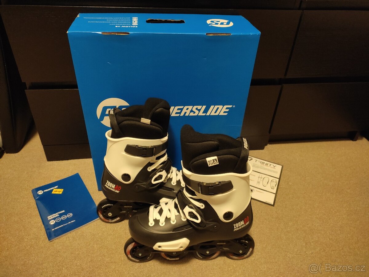 Kolečkové inline brusle Powerslide Zoom Pro Black 80 Trinity - 9