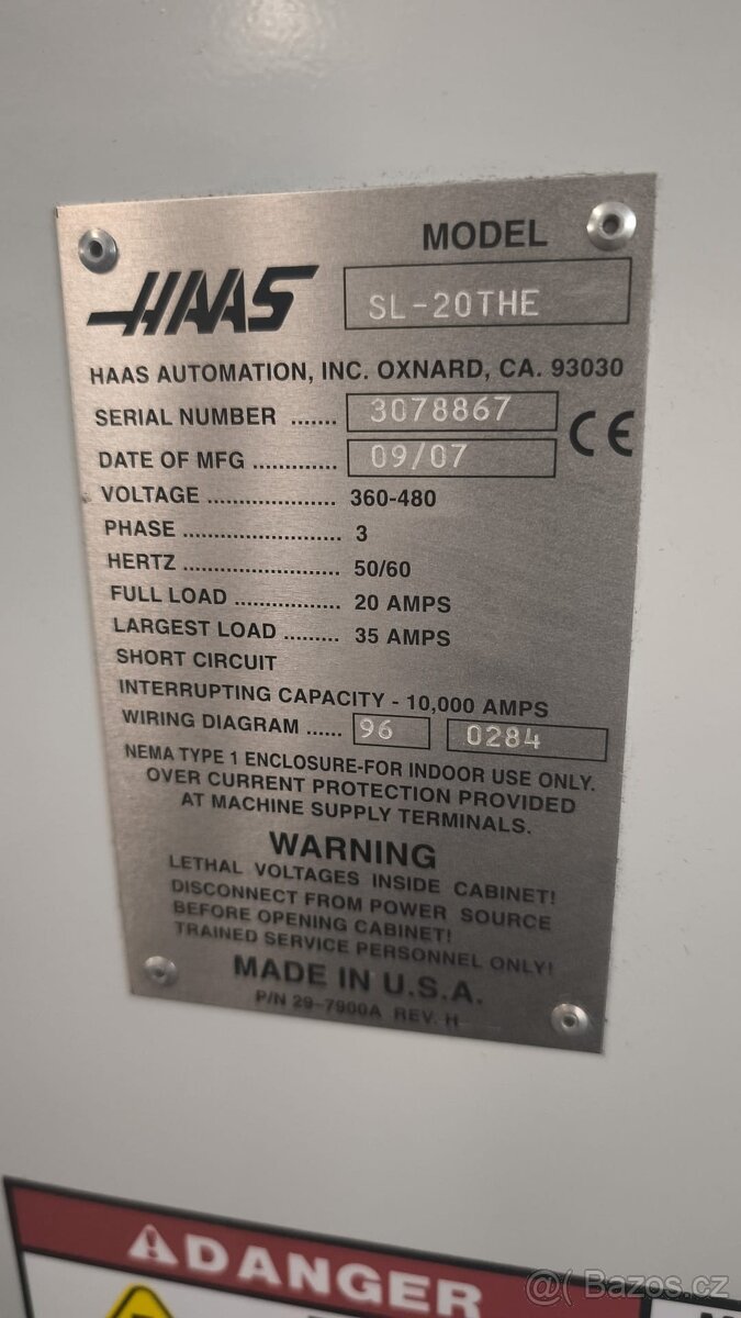Prodám CNC soustruh HAAS SL-20 THE - 9