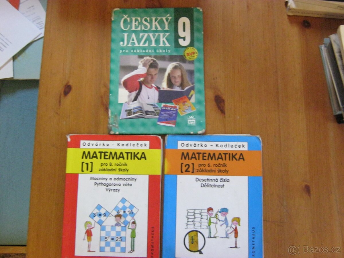 Staré učebnice - atlasy, matematika, čtení aj. - 9