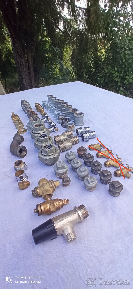 Mosazné ventily, uzavírací kohouty, spojky a šroubení - 9