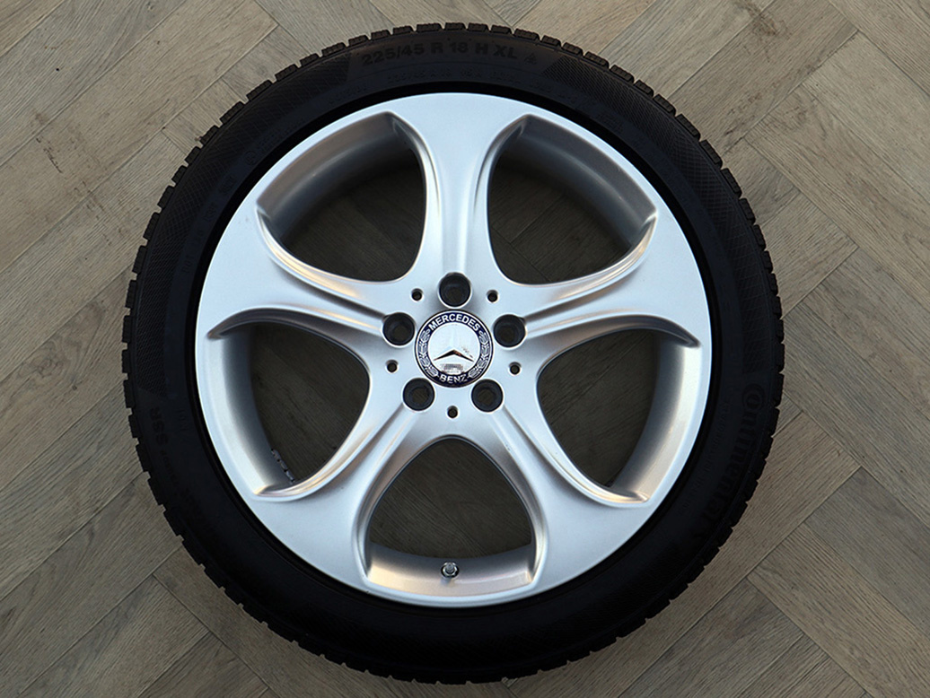 18" 5x112 ALU KOLA MERCEDES C-CLASS ZIMNÍ + TPMS - 9