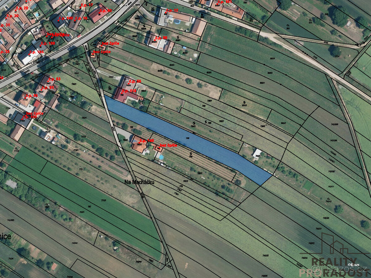 Prodej stavebního pozemku s krásným výhledem Skoronice, stav - 9