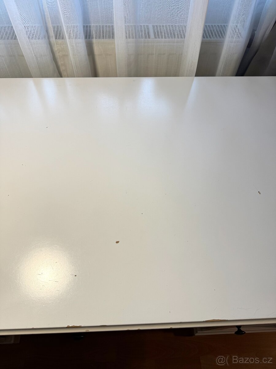 IKEA Psací stůl bílý 146x66 cm - 9