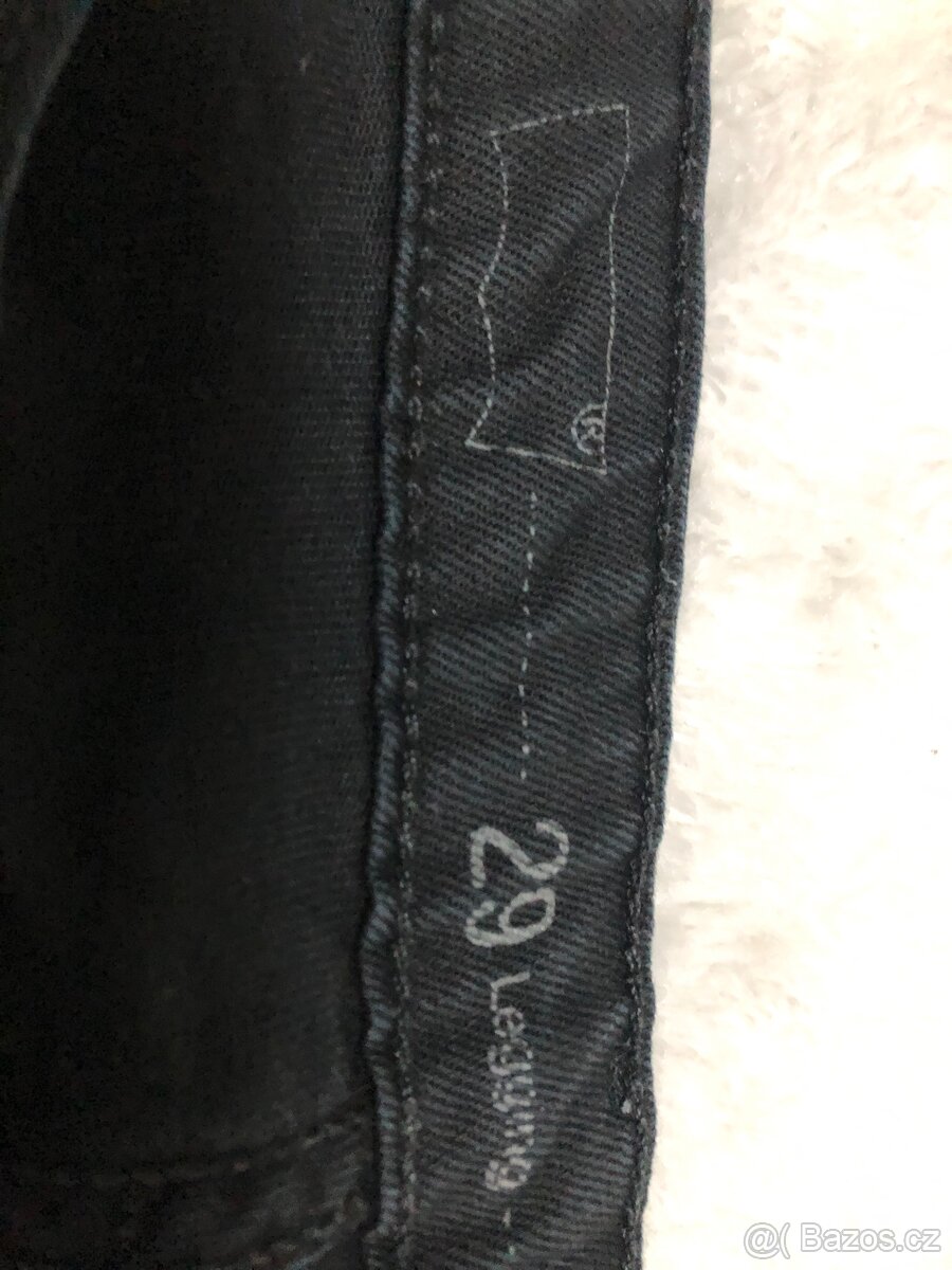 Černé džíny Levis Skiny - 9