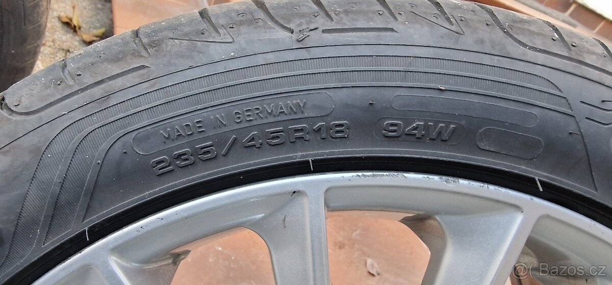 4x ALU disky 18" s pneu, použité (8Jx18EH2) - 9