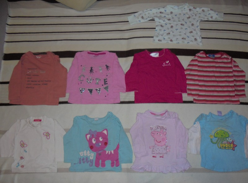 MEGA BALÍK 61 KS DÍVČÍHO OBLEČENÍ VEL.80 ZA SUPER CENU 350,- - 9