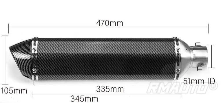 Nová koncovka na výfuk "Akrapovic" - Dlouhá verze 470mm - 9