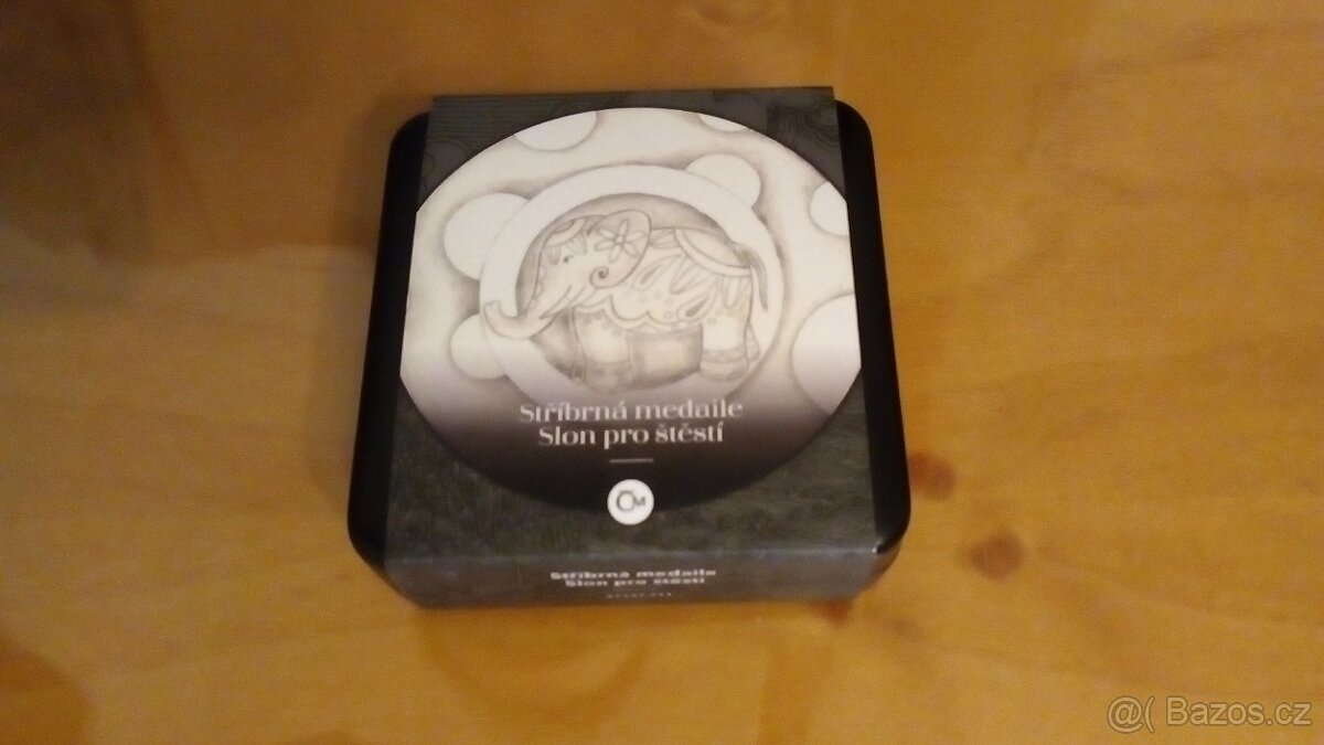 Stříbrná medaile Slon pro štěstí - 9