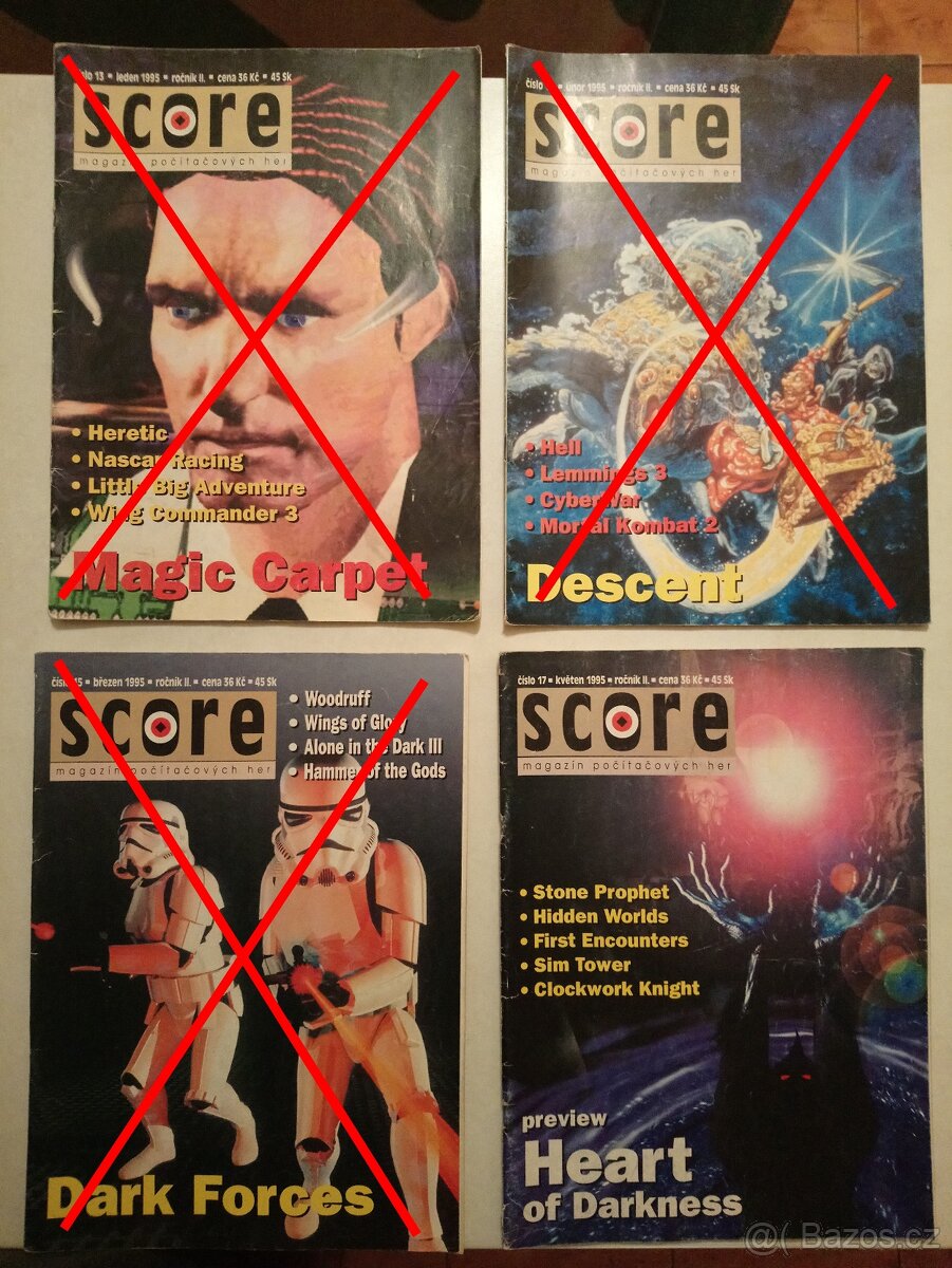 Časopisy SCORE č. 1 - 9