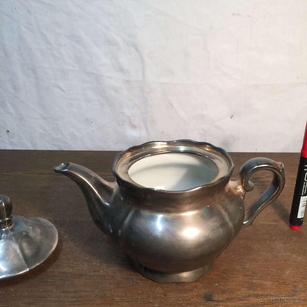 postříbřená konvice na čaj US. Silber Zone Bavaria... - 9