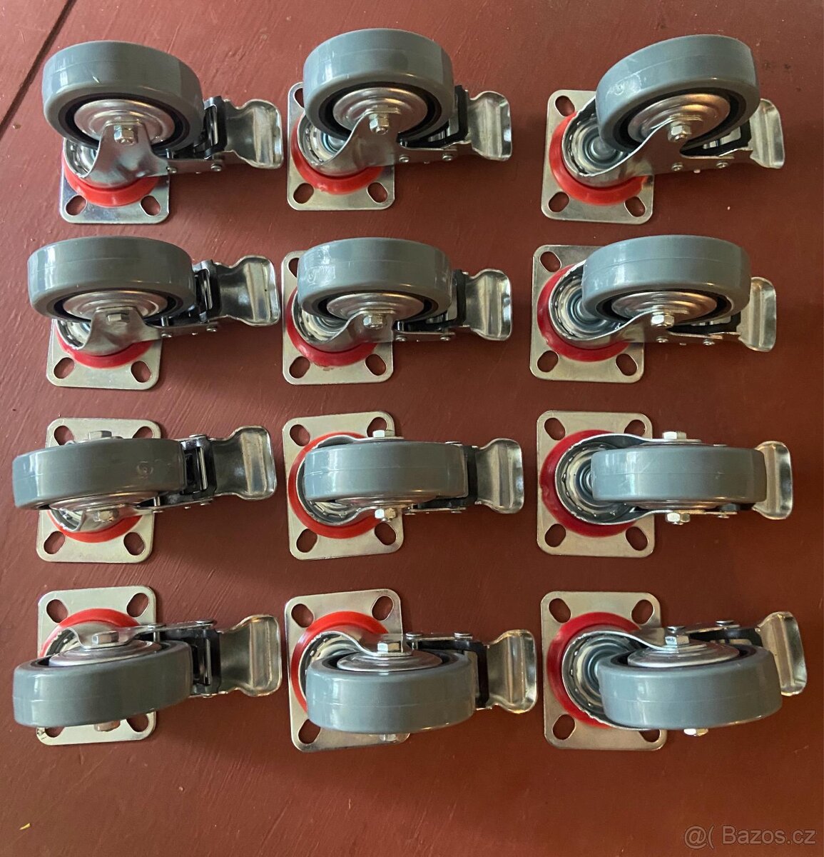 Otočná kolečka s brzdou i bez – nové, různé velikosti - 9