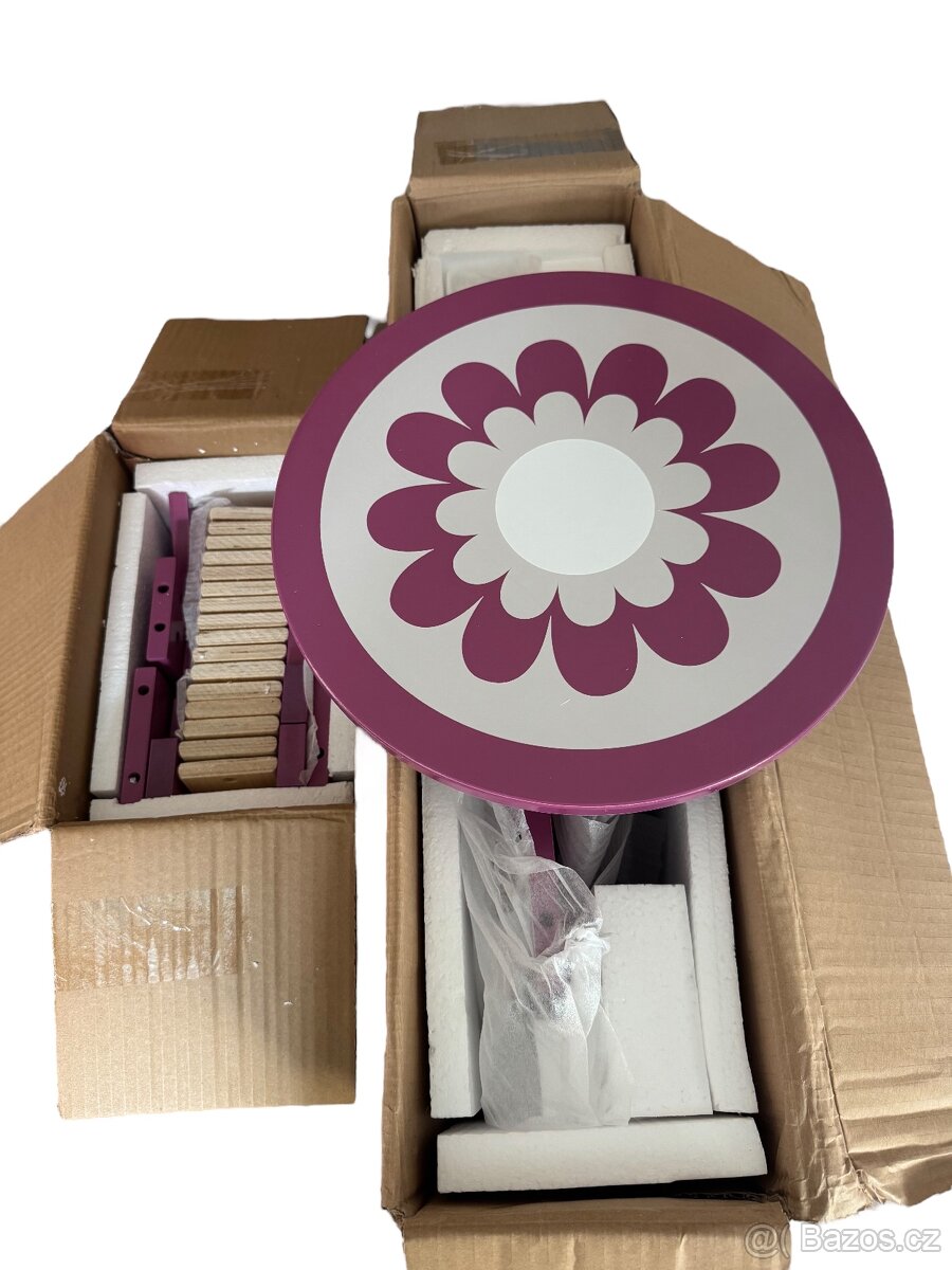 Dětská postel auto růžová - 9