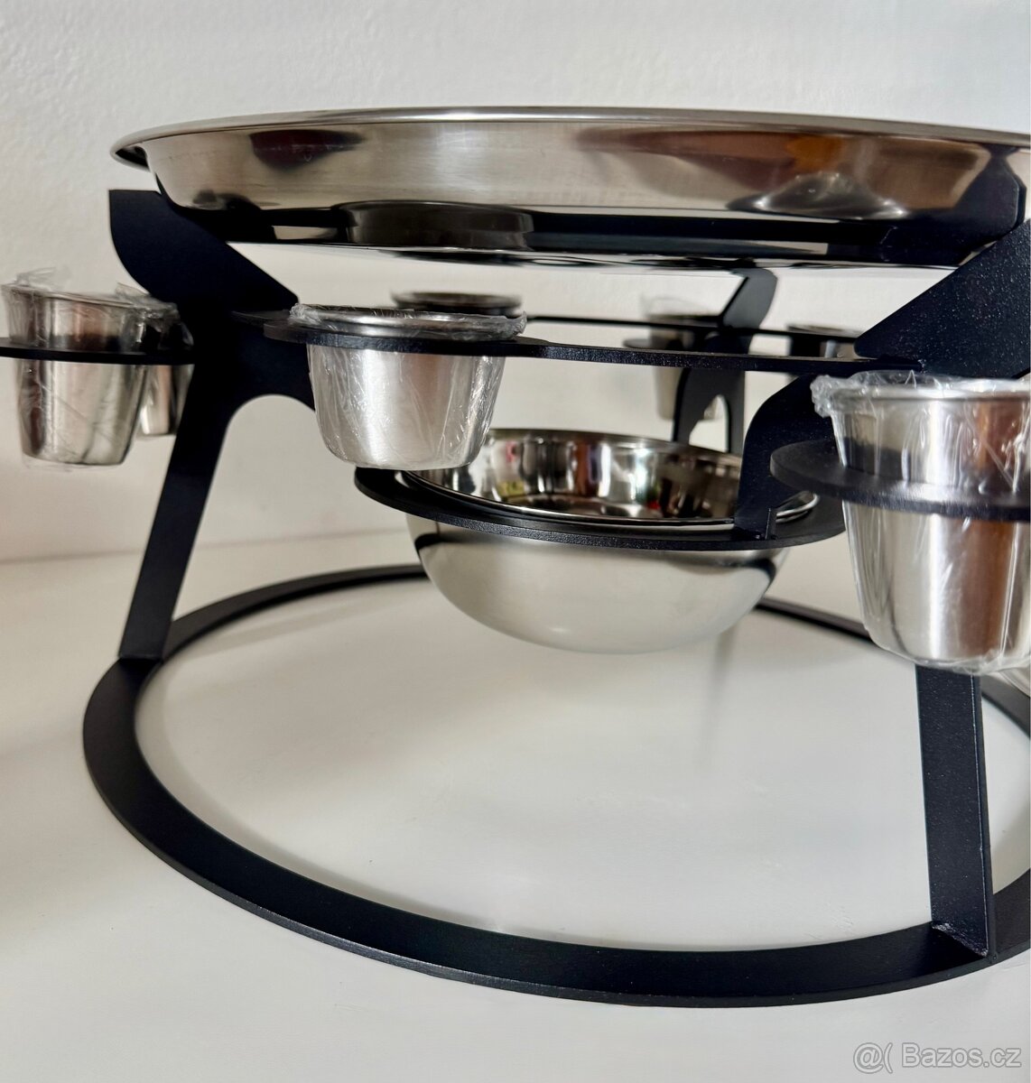 Nerezový SADŽ s ohřevem, sosečkami a panáky - 9