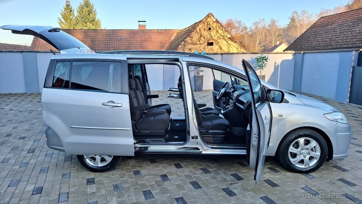 Mazda 5 Kombi 2,0 Diesel - 16V 81kw. 7 MÍSTNÁ - STK: 9/2027 - 9