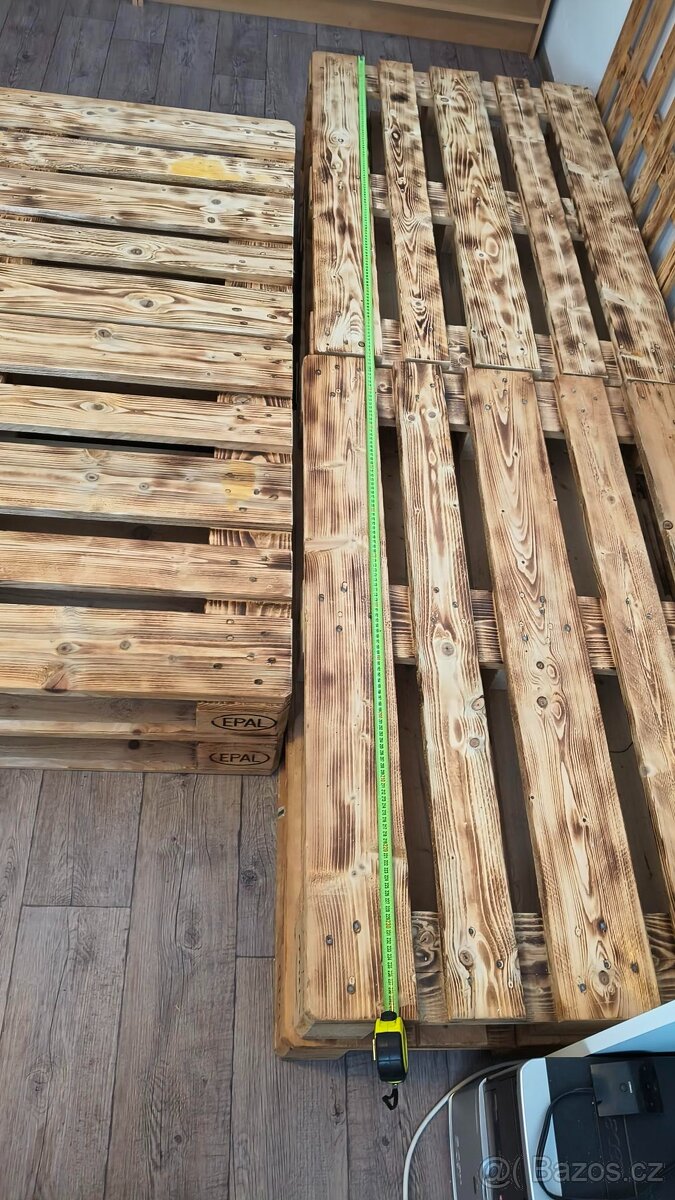 Prodám bytelnou paletovou postel EUR - 9