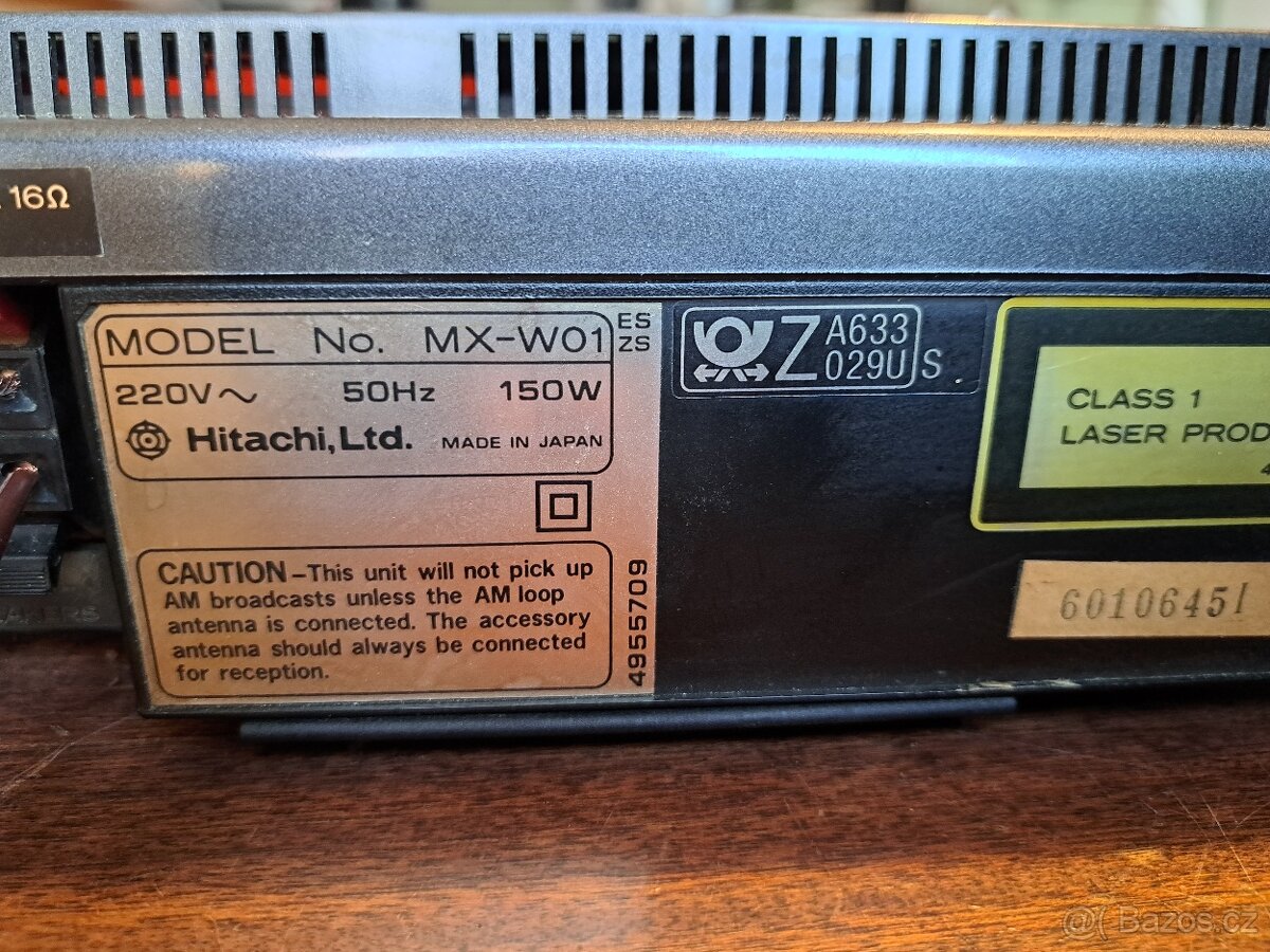 Hitachi MX-W01 k údržbě - 9