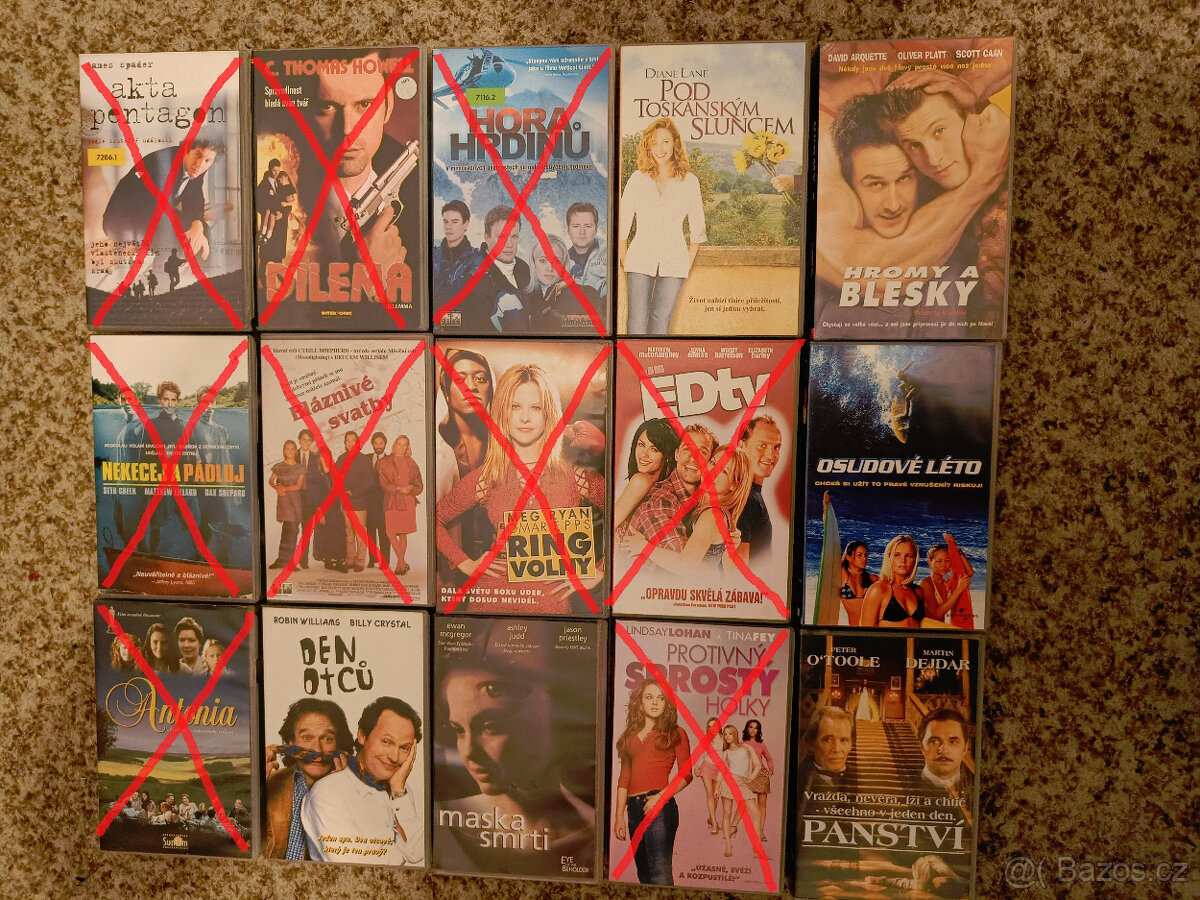 25 Kč/kus - VHS videokazety originálne český dabing - 9