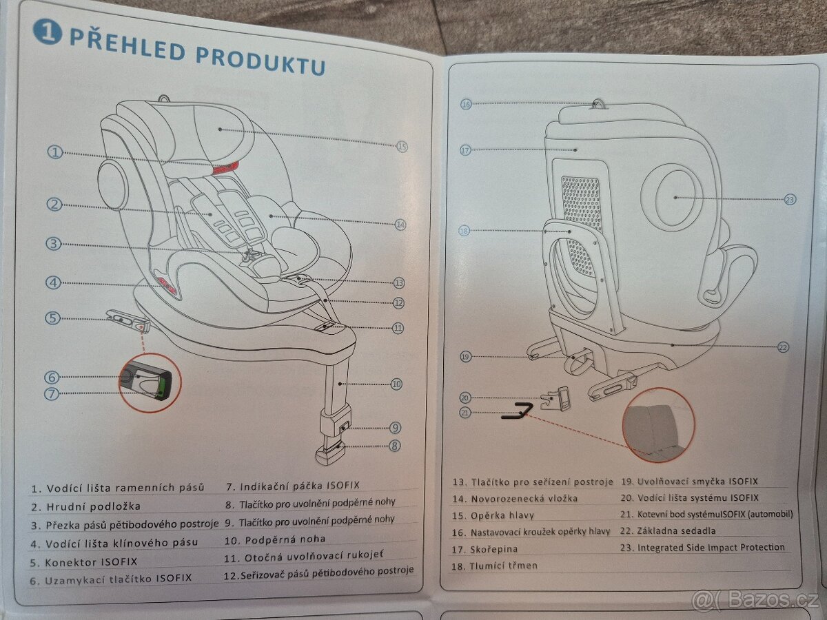 Dětská autosedačka Avova swan fix - 9