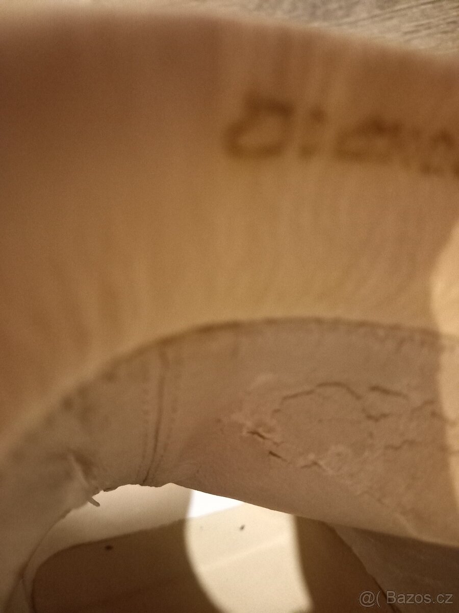 Kožené boty s otevřenou špicí vysokým podpatkem 41 - 9