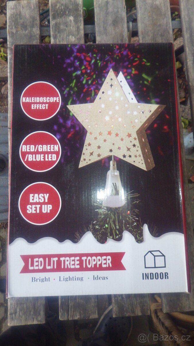 Vánoční dekorace hvězda stromek ozdoby - 9
