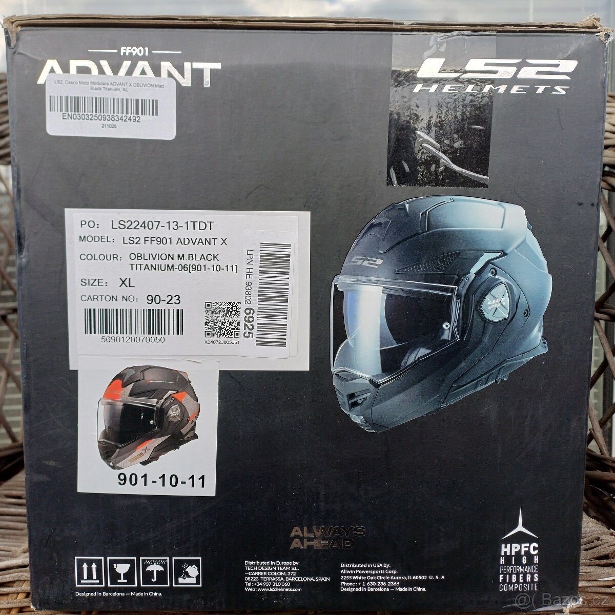 Silniční překlápěcí přilba LS2 Advant X Oblivion - 9