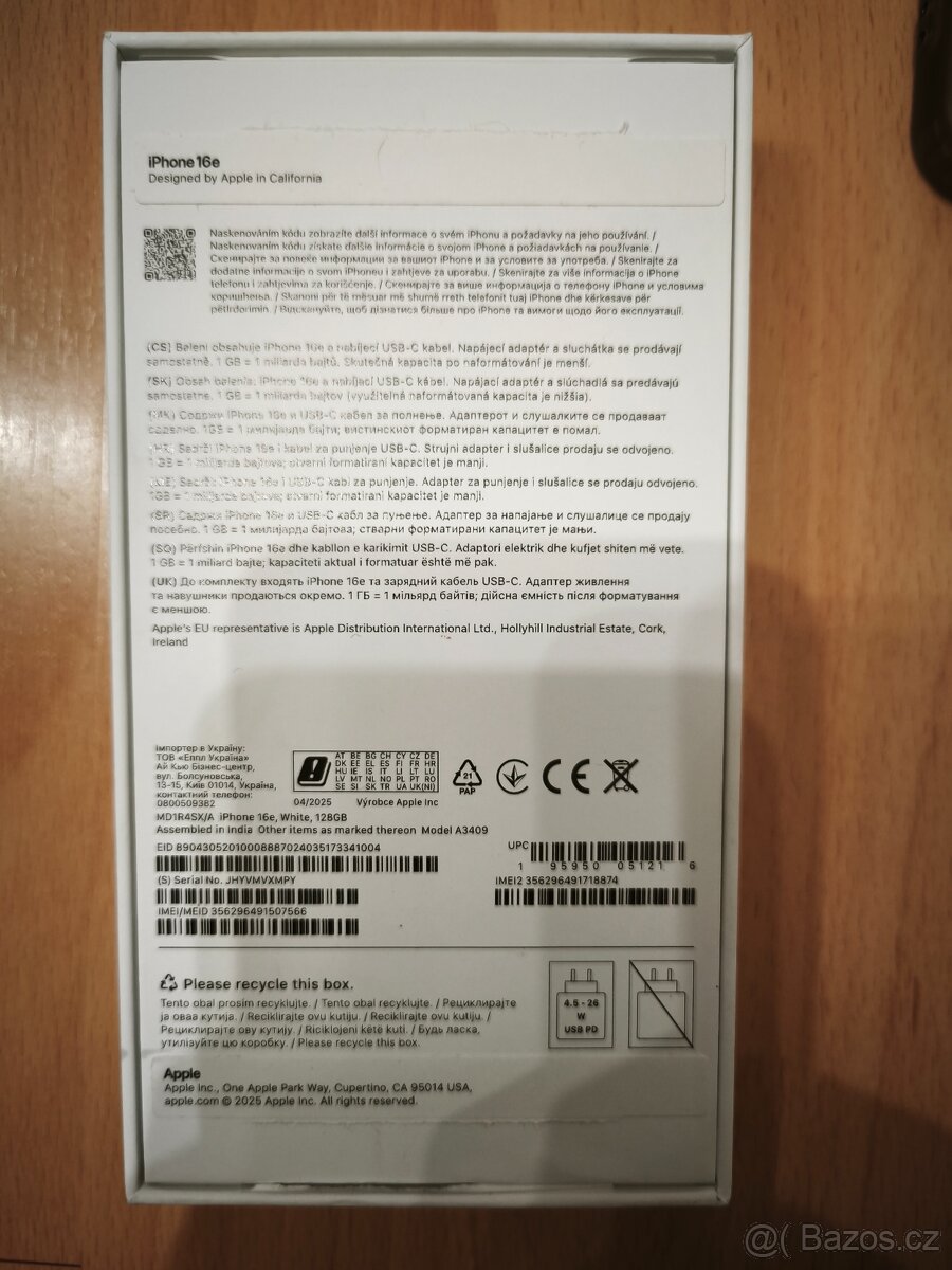 PRODÁM | APPLE IPHONE 16e 128 GB – STAV NOVÉHO + ZÁRUKA - 9