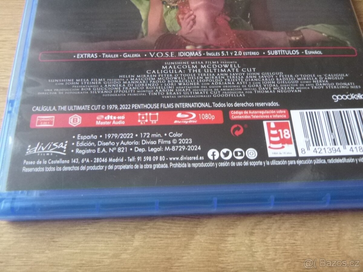 blu-ray PULP FICTION + CALIGULA ULTIMATE CUT - 9