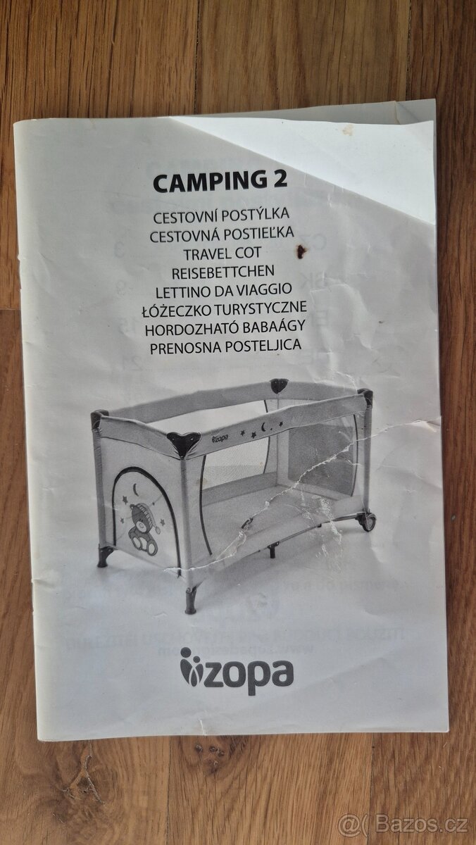 Cestovní postýlka Zopa Camping 2 + matrace - 9