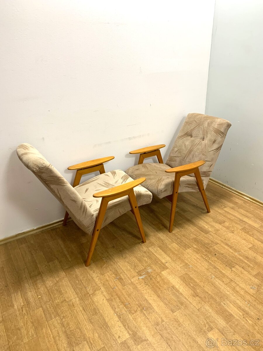Retro křesla J. Šmídek 60. léta - 9