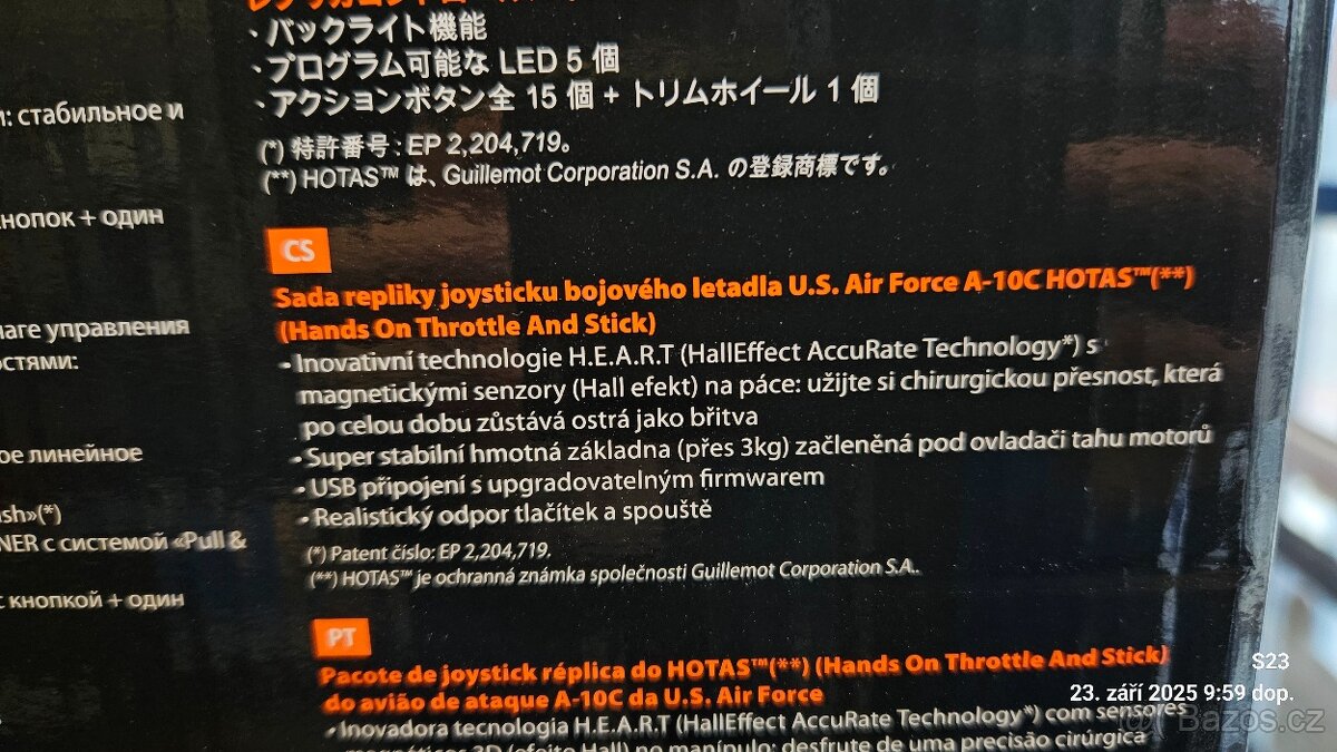 Thrustmaster HOTAS WARTHOG - 9