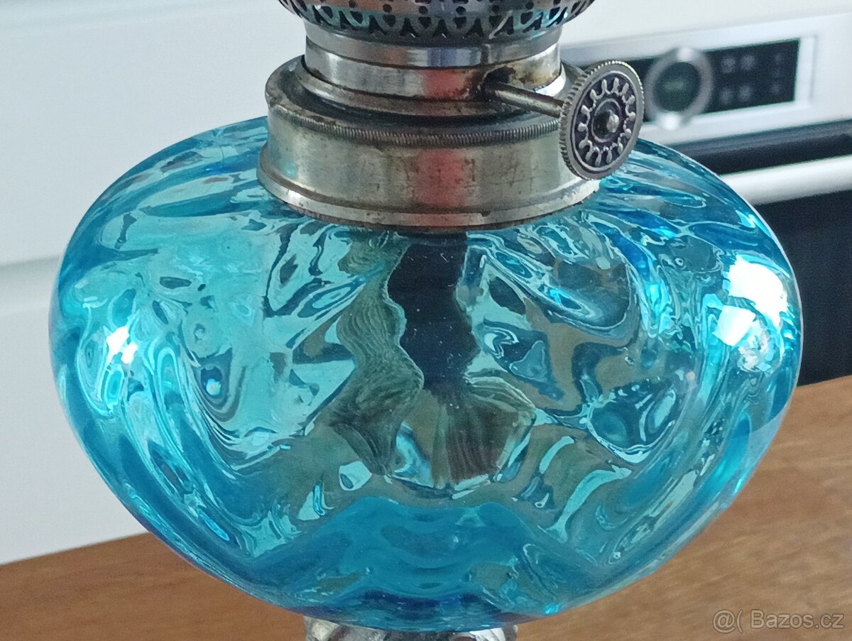 SECESNÍ STAROŽITNÁ PETROLEJKA GAUDARD,FRANCE1900–ART NOUVEAU - 9