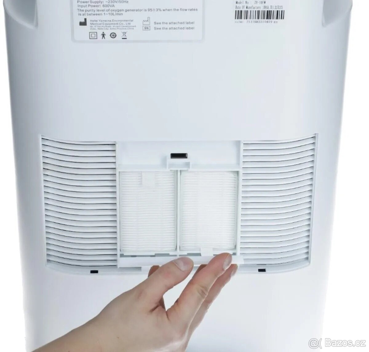 Profesionální oxygenerátor ZY-10FW dva výstupy pro 2 lidí - 9