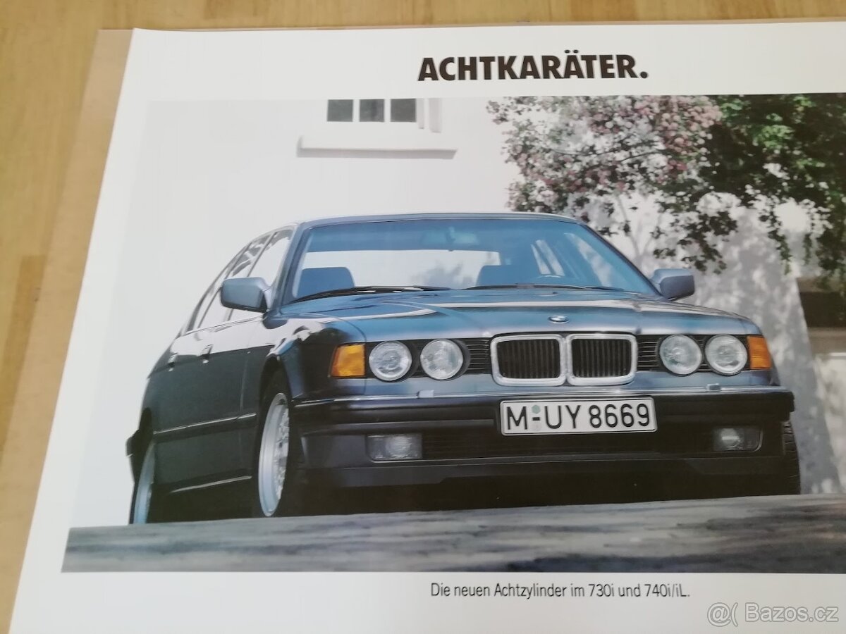 Obraz - plakát BMW E32 V8, M60, 730i, 740i, iL - 9