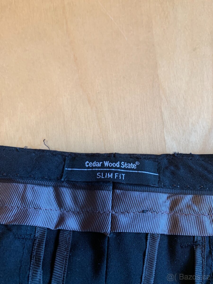 pánský černý oblek - vel. M - slim fit - 9