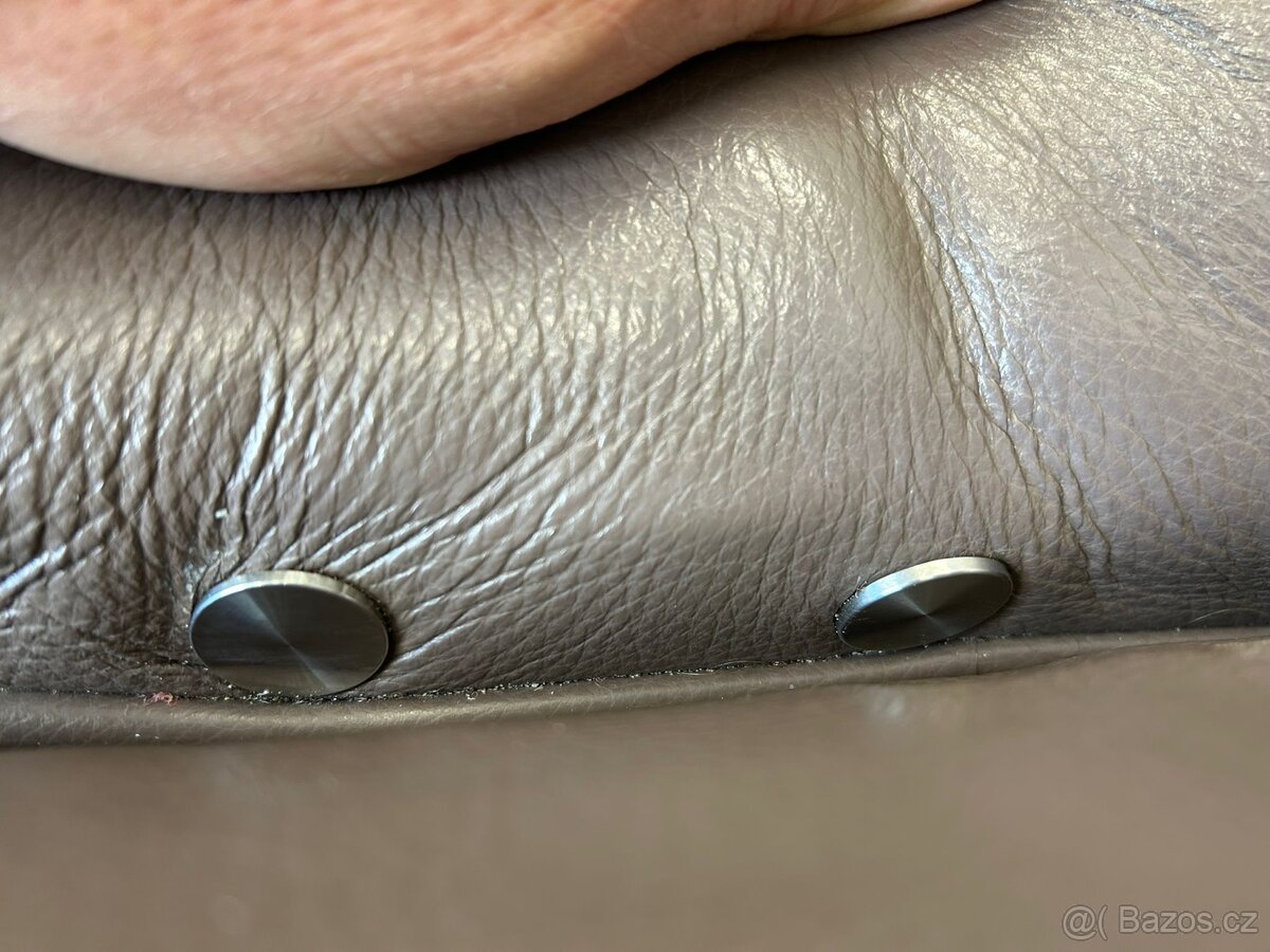 Kožená rohová pohovka Koinor (elektrická relaxační funkce) - 9