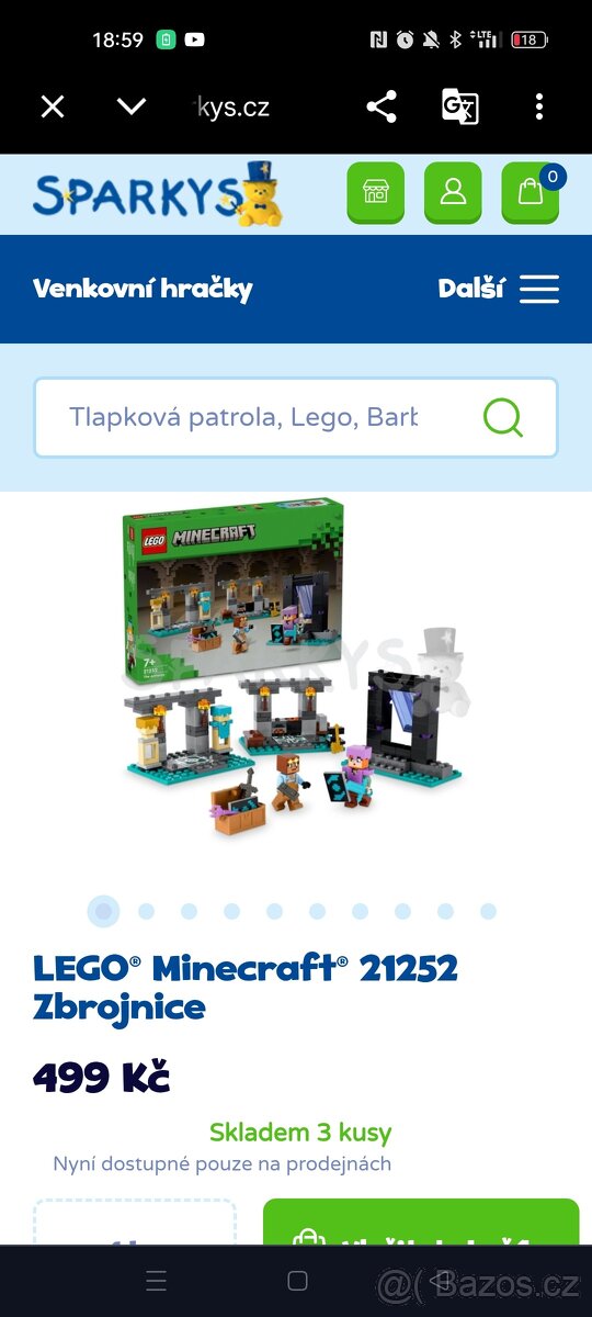 Lego Minecraft mix setů - 9