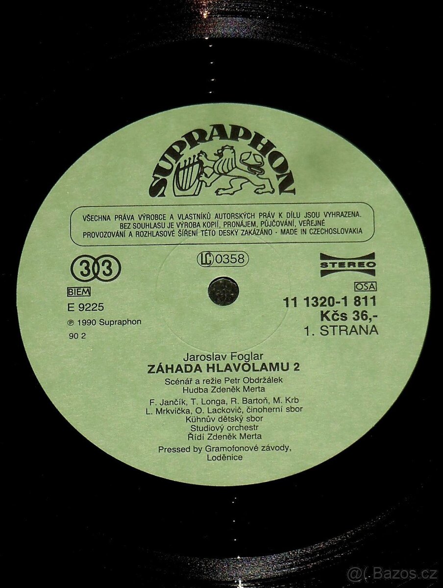 Dvě LP J. Foglar - Záhada Hlavolamu-1 + Záhada Hlavolamu-2 - 9