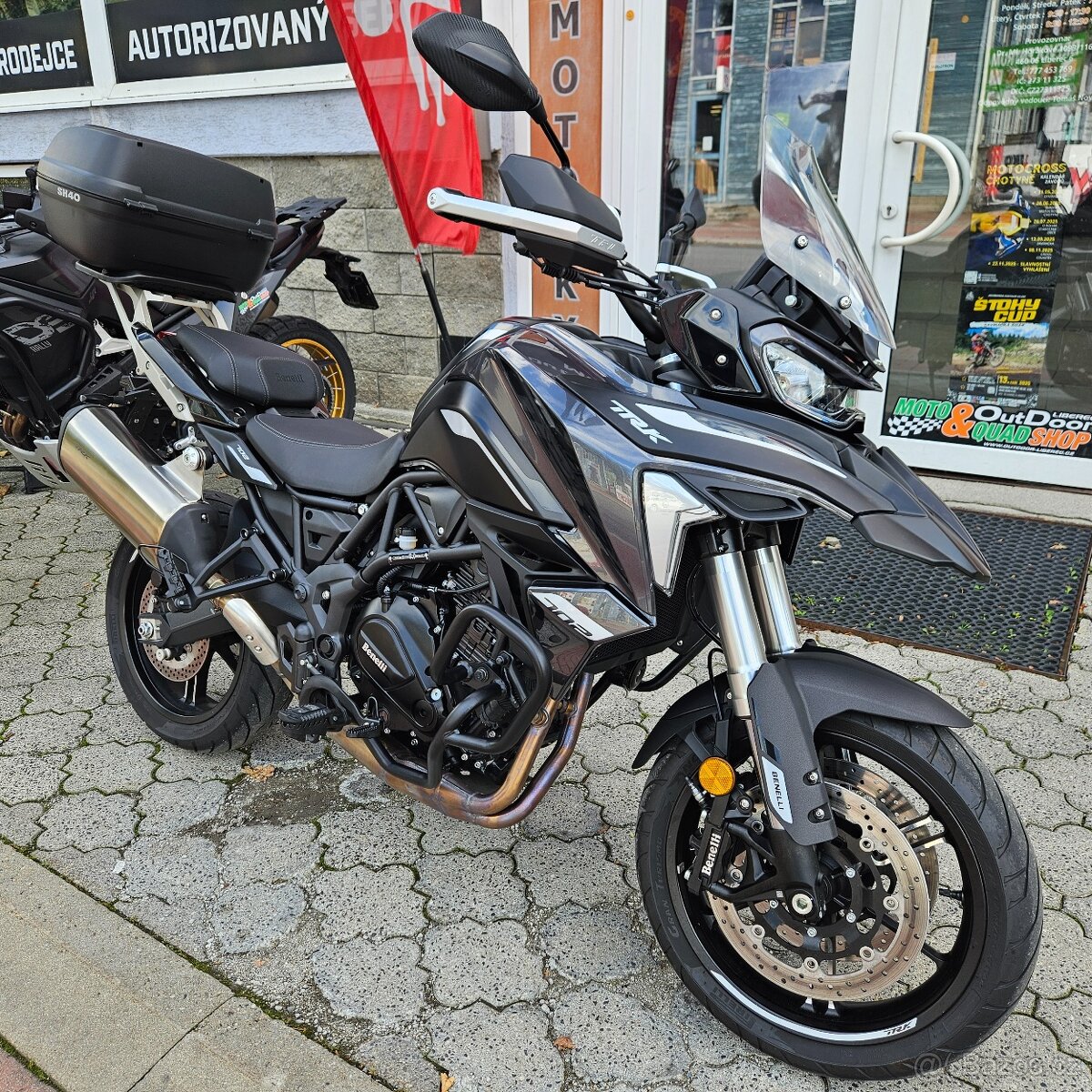 Benelli TRK 702,1. maj.,padací rám,ABS,topcase,ČR - 9