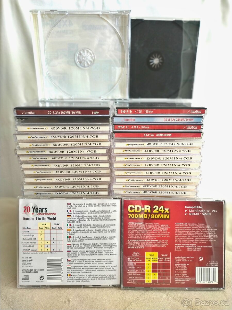 100x obaly 10,4 mm pro CD, DVD, Blu-ray - 9