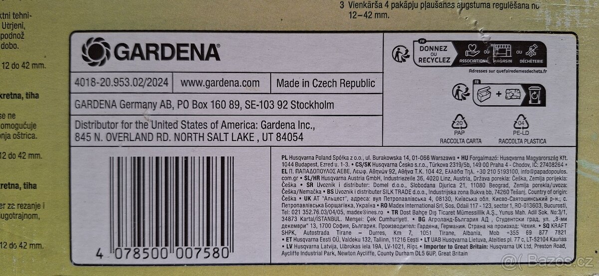 Vřetenová sekačka Gardena 400 - 9